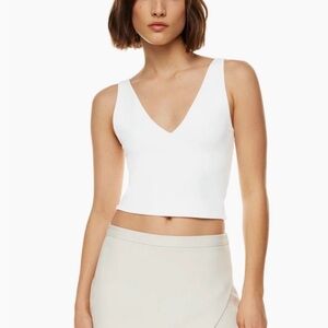 Babaton cropped deep V tank top